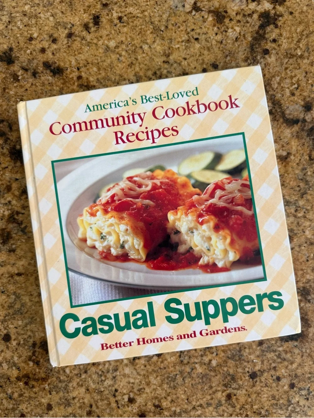 Community Cookbook  Casual Suppers Recipes hardcover book